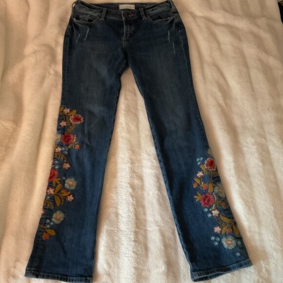 Sundance Women's Embroidered Jeans size 28 - Picture 2 of 12